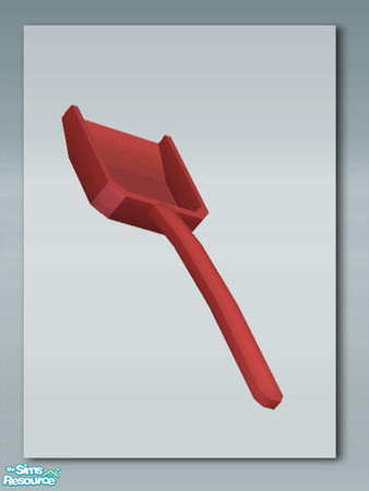 Sims 2 — Litter Scoop - Red by Shakeshaft — Part of a set of Pet Supplies for your Sims stores or home decoration, set