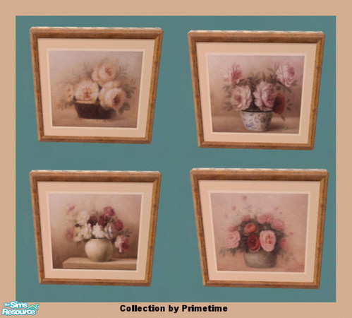 Sims 2 — PTCheovan Florals by Primetime024 — This collection features 4 beautiful floral prints. They can all be found