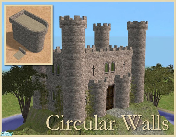 Sims 2 — Straight Decorative Top Piece by Cyclonesue — A decorative mesh to to match walls built with the curved pieces