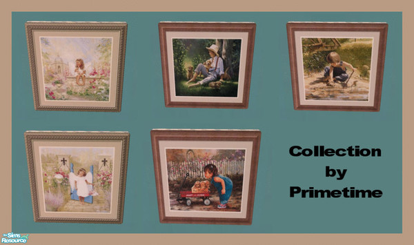 Sims 2 — PT Donna Green Collection by Primetime024 — This collection features 5 adorable prints by the talented Donna