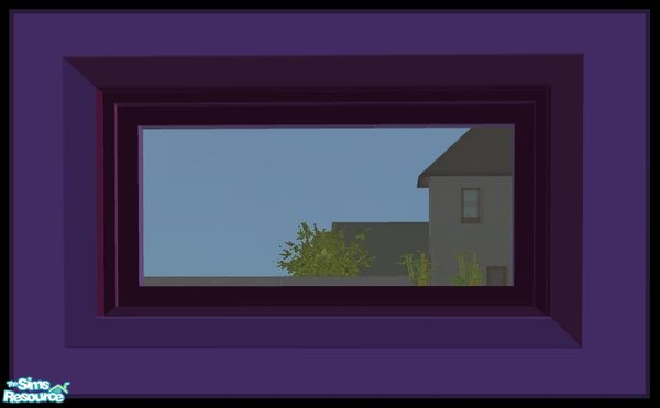 Sims 2 — NK PI Bathroom Windows - Purple Lights by MoMama — A Purple Lights bathroom window to give your Sims both light