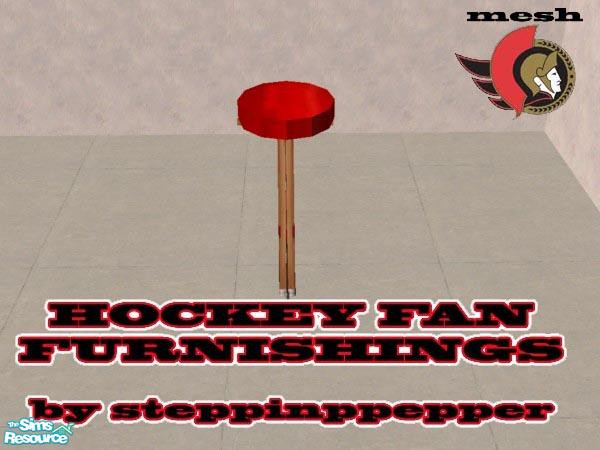 Sims 2 — Hockey Fan Furnishings - Lamp by steppinpepper — Part of Hockey Fan Furnishings set.