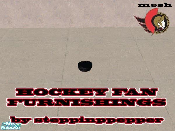 Sims 2 — Hockey Fan Furnishings - Hockey Pucks by steppinpepper — Part of Hockey Fan Furnishings set.