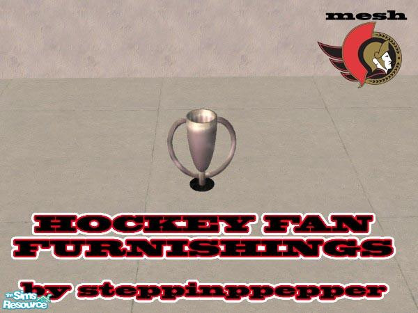 Sims 2 — Hockey Fan Furnishings - Large Trophy by steppinpepper — Part of Hockey Fan Furnishings set. Requires the small