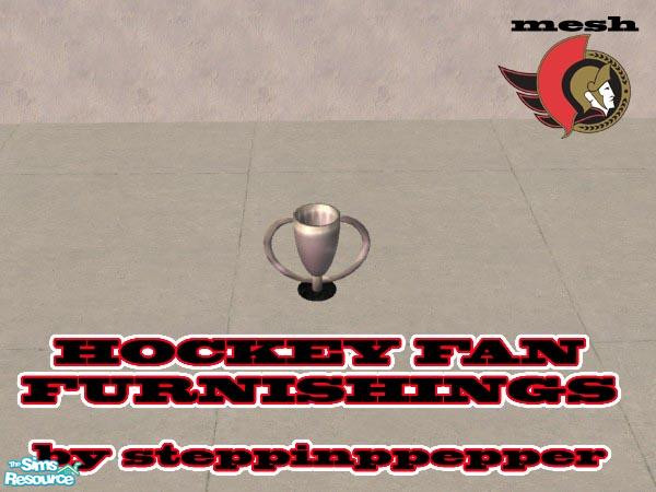 Sims 2 — Hockey Fan Furnishings - Small Trophy by steppinpepper — Part of Hockey Fan Furnishings set. This mesh is