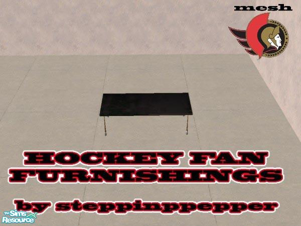 Sims 2 — Hockey Fan Furnishings - Coffee Table by steppinpepper — Part of Hockey Fan Furnishings set. This is a master