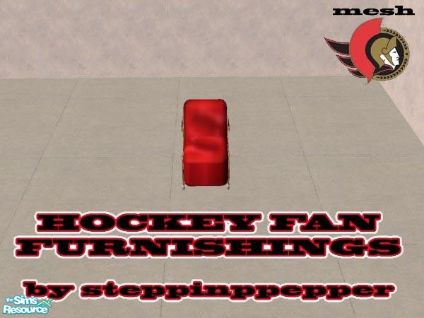 Sims 2 — Hockey Fan Furnishings - Living Chair by steppinpepper — Part of Hockey Fan Furnishings Set. This is a slave