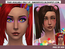 Sims 4 — Rainbow eyes  by annewellen — - Comes with 10 eye colors; - Commemmorative creation for pride month; - Credits
