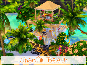 Sims 4 — Ohan'Ali Beach by simmer_adelaina — This beach has everything your sim wants for enjoying their free time! It
