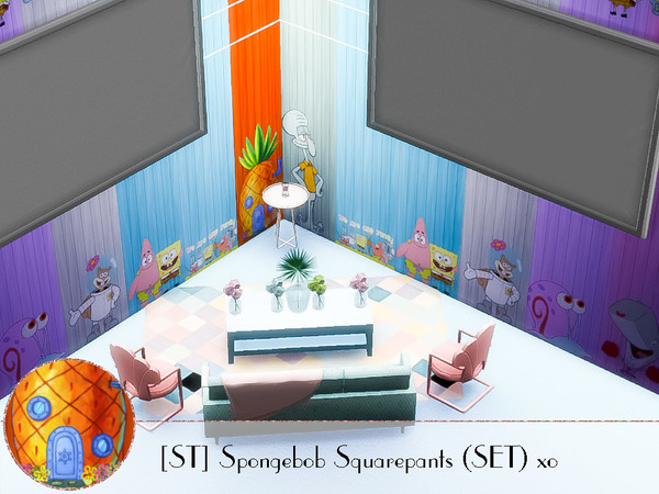 Sims 4 — Spongebob Squarepants (SET) xo by SugaredTerror — "Spongebob Squarepants, Spongebob Squarepants,