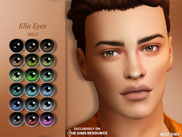 Sims 4 — Ella Eyes by MSQSIMS — These Maxis Match Eyes are available in 18 EA colors It is suitable for Female/Male from