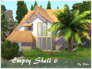 Sims 4 — Capucine _Empty Shell (No CC) by philo — A small tropical house for your favourite home decorator. With its 4