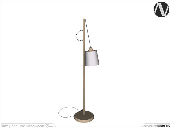 Sims 4 — Jonquiere Floor Lamp by ArtVitalex — Living Room Collection | All rights reserved | Belong to 2021