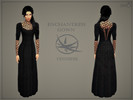 Sims 4 — The Witcher- Enchantress Gown by Simmring — This is inspired by a dress that Yennefer wears on season 1 of The