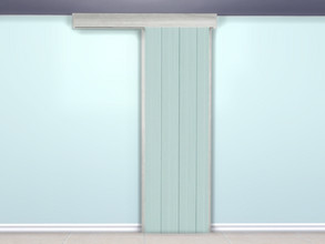 Sims 4 — Duck Egg Blue Farmhouse Kitchen Sliding Door by seimar8 — Maxis match duck egg blue farmhouse kitchen sliding