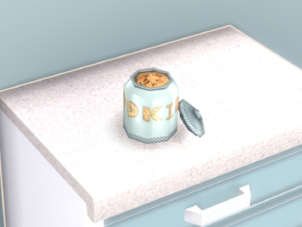 Sims 4 — Duck Egg Blue Farmhouse Kitchen Cookie Jar by seimar8 — Maxis match duck egg blue farmhouse kitchen cookie jar,