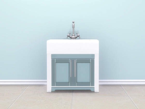 Sims 4 — Duck Egg Blue Farmhouse Kitchen Sink by seimar8 — Maxis Match duck egg blue farmhouse kitchen sink. Nice and