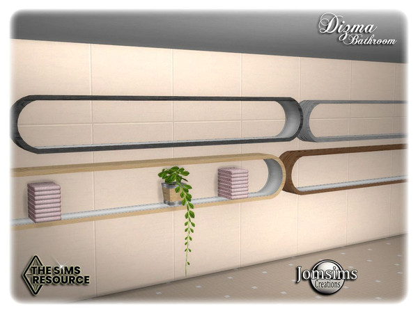 Sims 4 — Dizma bathroom wall deco by jomsims — Dizma bathroom wall deco