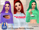 Sims 4 — Gordon Ramsay Hoodies (MESH NEEDED) by SugaredTerror — in the words of Gordon Ramsay..."Sosig".