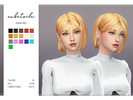 Sims 4 — Hair 001 by aubEtoile — Mesh by AUBE - Maxis Match colours / 16 Swatches - For Female - All LODs - Hat
