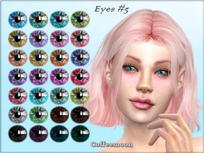 Sims 4 — Doll eyes N5 by coffeemoon — 28 brigh colors: red, yellow, amber, brown, blue, turquoise, pink, purple, green,