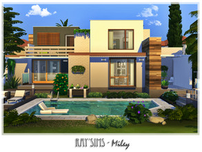 Sims 4 — Miley by Ray_Sims — This house fully furnished and decorated, without custom content. This house has 2 bedroom