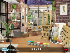 Sims 4 — Bryce studio by melapples — an industrial office/studio. enjoy! 9x5 $20575 short walls