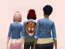 Sims 4 — Hand painted denim jacket by Cobalior — ~ Sits in the top category ~ Available for female preferences, from