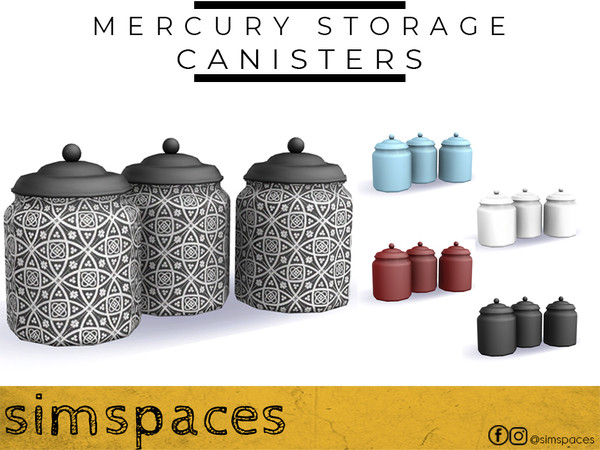 Sims 4 — Mercury Storage - canisters by simspaces — Part of the Mercury Storage set: a set of canisters that look amazing