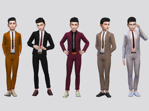 Sims 4 — Fluria Formal Suit Boys by McLayneSims — TSR EXCLUSIVE Standalone item 10 Swatches MESH by Me NO RECOLORING