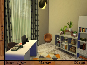 Sims 4 — Office Nature by Simara84 — Room - Office Size 5 x 5 Wallsize: Medium Value: 16.024
