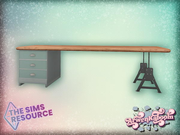 Sims 4 — Elewelds - Dining Table by ArwenKaboom — Base game dining table in 4 recolors. You can find all objects by