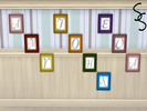 Sims 4 — Custom Alphabet Wall Decor by SaffronSiren — This custom-made alphabet wall decor makes it super easy to