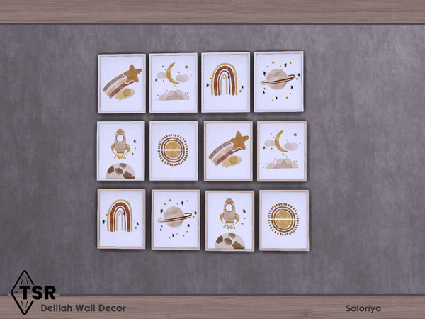 Sims 4 — Delilah Wall Decor. Paintings by soloriya — Minimalistic paintings. Part of Delilah Wall Decor set. 12