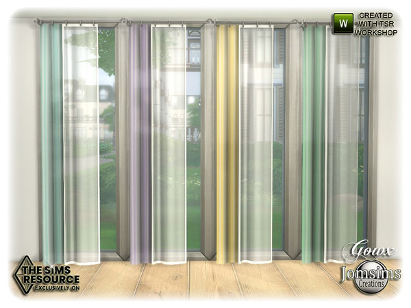 Sims 4 — Gowx dining room  curtain1 by jomsims — Gowx dining room curtain1