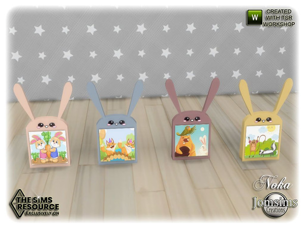 Sims 4 — Noka Kids bedroom frame table by jomsims — Noka Kids bedroom frame table