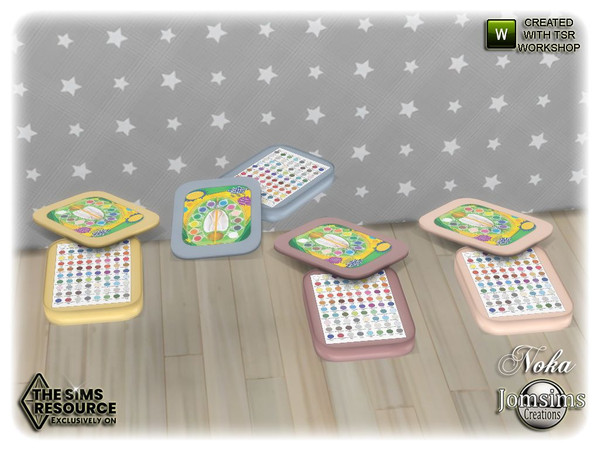 Sims 4 — Noka Kids bedroom palette paint deco by jomsims — Noka Kids bedroom palette paint deco
