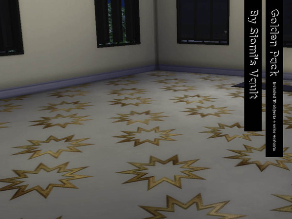 Sims 4 — Golden set Floor by siomisvault — Preeeeettyyy included 5 color variants. Thanks for the support and love