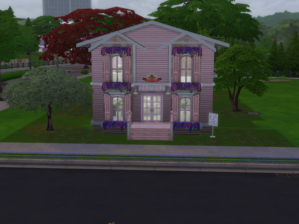 Sims 4 — Yard Sweet Corner by GlamorousPiggie — A sweet cafe and bakery shop with a beautiful yard to enjoy your coffee