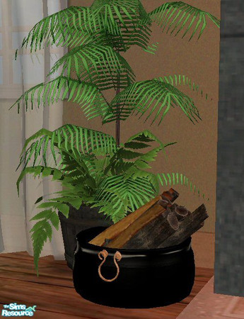 Sims 2 — Jade Wonder - Pottery Barn Bedroom Logholder Black/Copper by pregate — An elegant jade floral infused with a
