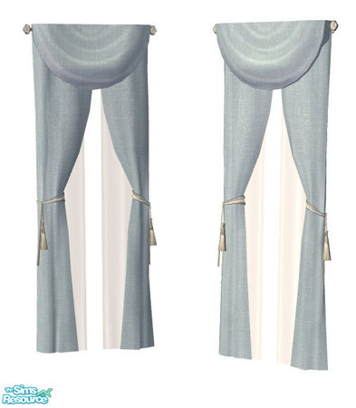 Sims 2 — drapes by Sophel21 — recolors of cashcrafts VF Drawing Room Extras - Curtain Mesh. Set includes 10 solid