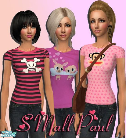 Sims 2 — Small Paul Set by pretty_baby — 3 outfits for teens. Tshirts come from the small paul range for kids but i