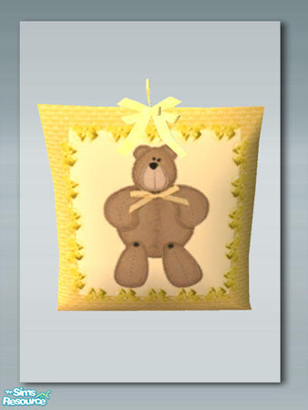 Sims 2 — Teddy Say's Bed - Wall Hanging by Shakeshaft — Part of a new Nursery Set for your Sims, set includes 12 new