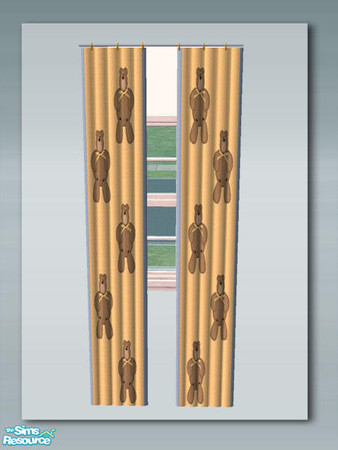 Sims 2 — Teddy Say's Bed - Curtains Diagonal by Shakeshaft — Part of a new Nursery Set for your Sims, set includes 12 new
