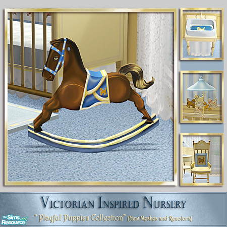 Sims 2 — Playful Puppies Nursery - Rocking Horse by Cashcraft — A recolor of my Victorian Inspired Nursery set,