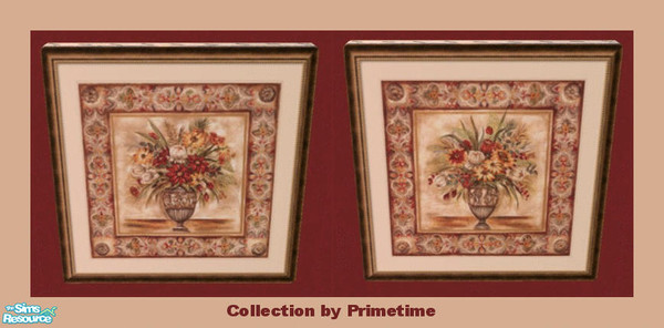 Sims 2 — PT Ann Brodhead Floral Tapestry by Primetime024 — This collection features 2 beautiful paintings done by the