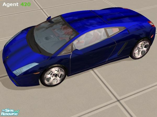 Sims 2 — Intense Dark Blue Lamborgini Gallardo by Agent420 — This is the Intense Dark Blue Lamborgini Gallardo. MESH by