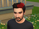 Sims 4 — Jack Barakat's Stripe-y Skunk Hair 2015-2019  by squintsintwink — the iconic skunk look worn by the one and only