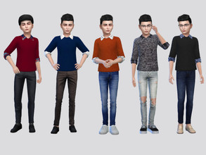 Sims 4 — Sotto Casual Top Boys by McLayneSims — TSR EXCLUSIVE Standalone item 10 Swatches MESH by Me NO RECOLORING Please