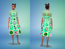 Sims 4 — Ruffle Dress - Cottage Living - 16 Recolors by tearsforlu — I love this dress shape that came with Cottage